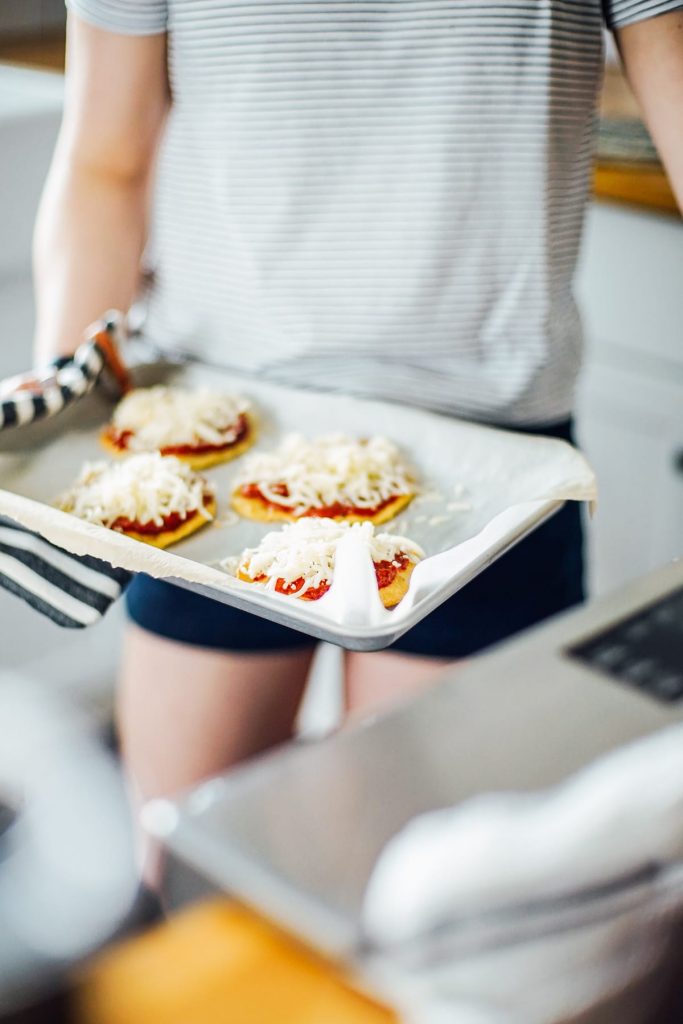 Sheet Pan Einkorn Tortilla Pizzas