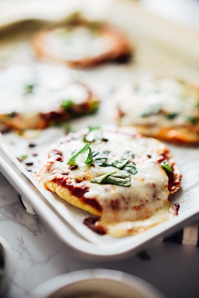 Super easy homemade pizzas made with homemade einkorn tortillas. The tortillas are freezer-friendly and taste amazing as pizza crust.