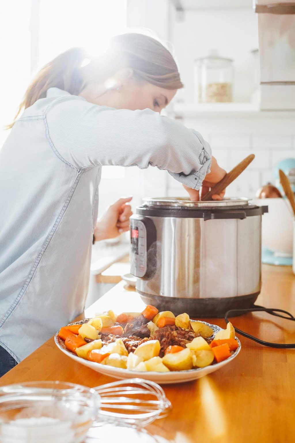 Instant Pot Beef Roast with Root Vegetables and Homemade Gravy (A One