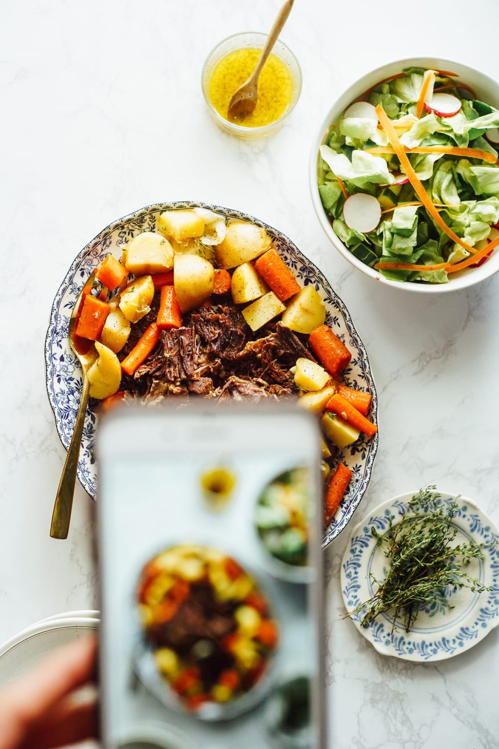 Instant Pot Beef Roast with Root Vegetables and Homemade Gravy (A One