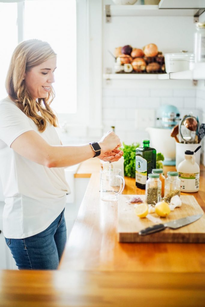 How to make a vinaigrette salad dressing and customize it to your liking. This master recipe may be used as a salad dressing or meat marinade.