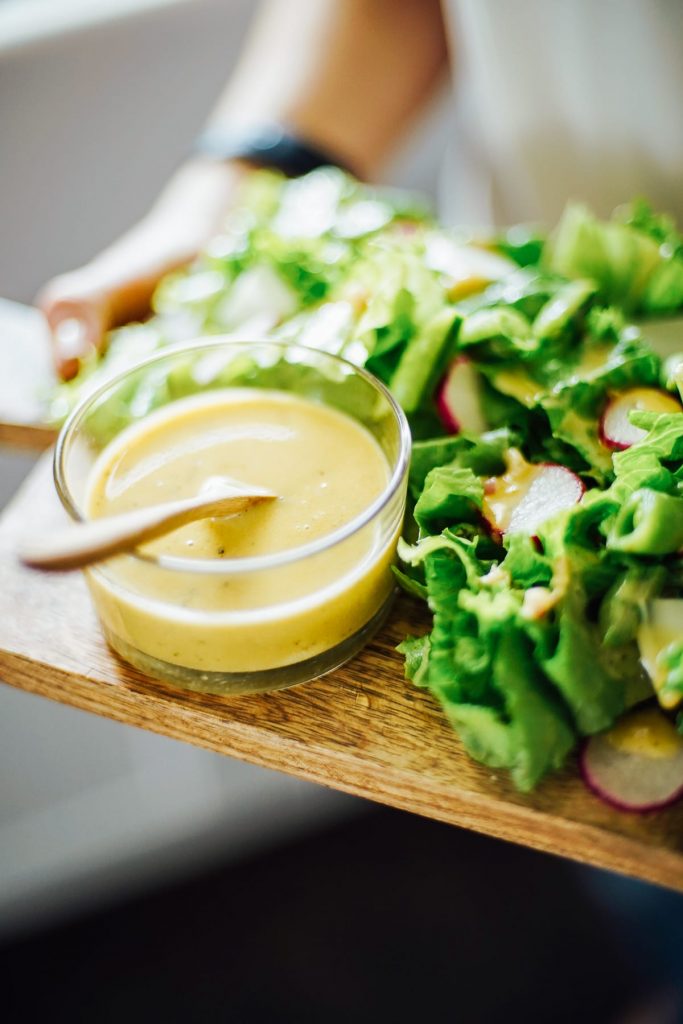 How to make a vinaigrette salad dressing and customize it to your liking. This master recipe may be used as a salad dressing or meat marinade.