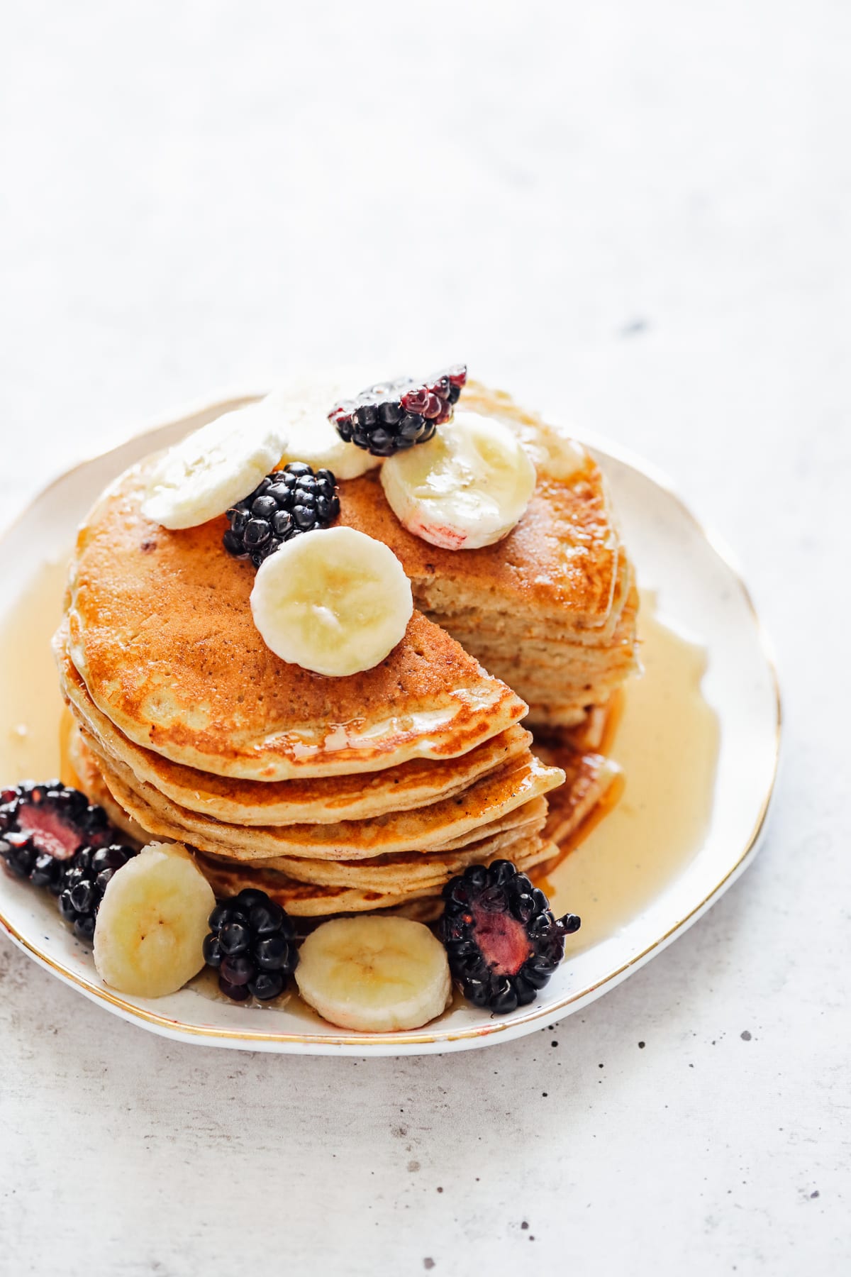 Homemade einkorn pancakes