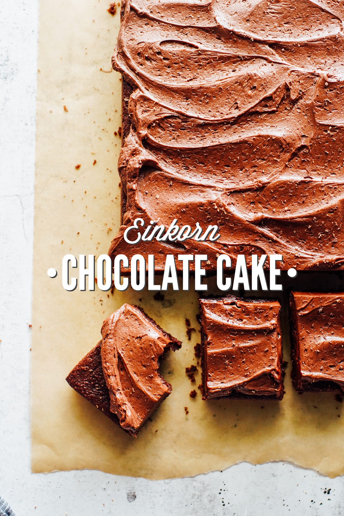 The Best Einkorn Chocolate Cake