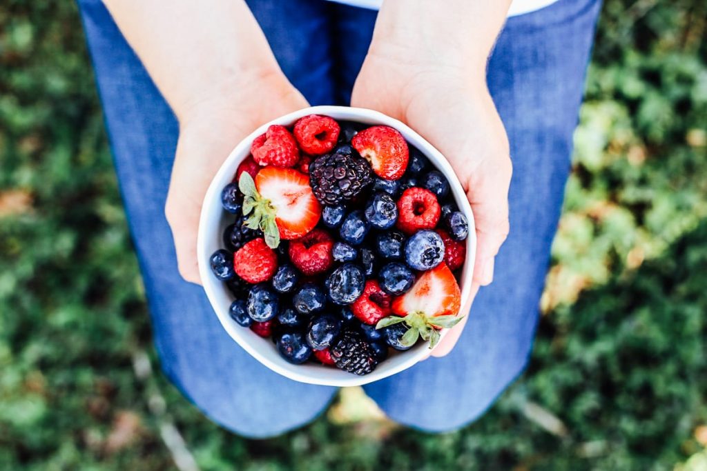 Berries for making homemade popsicles