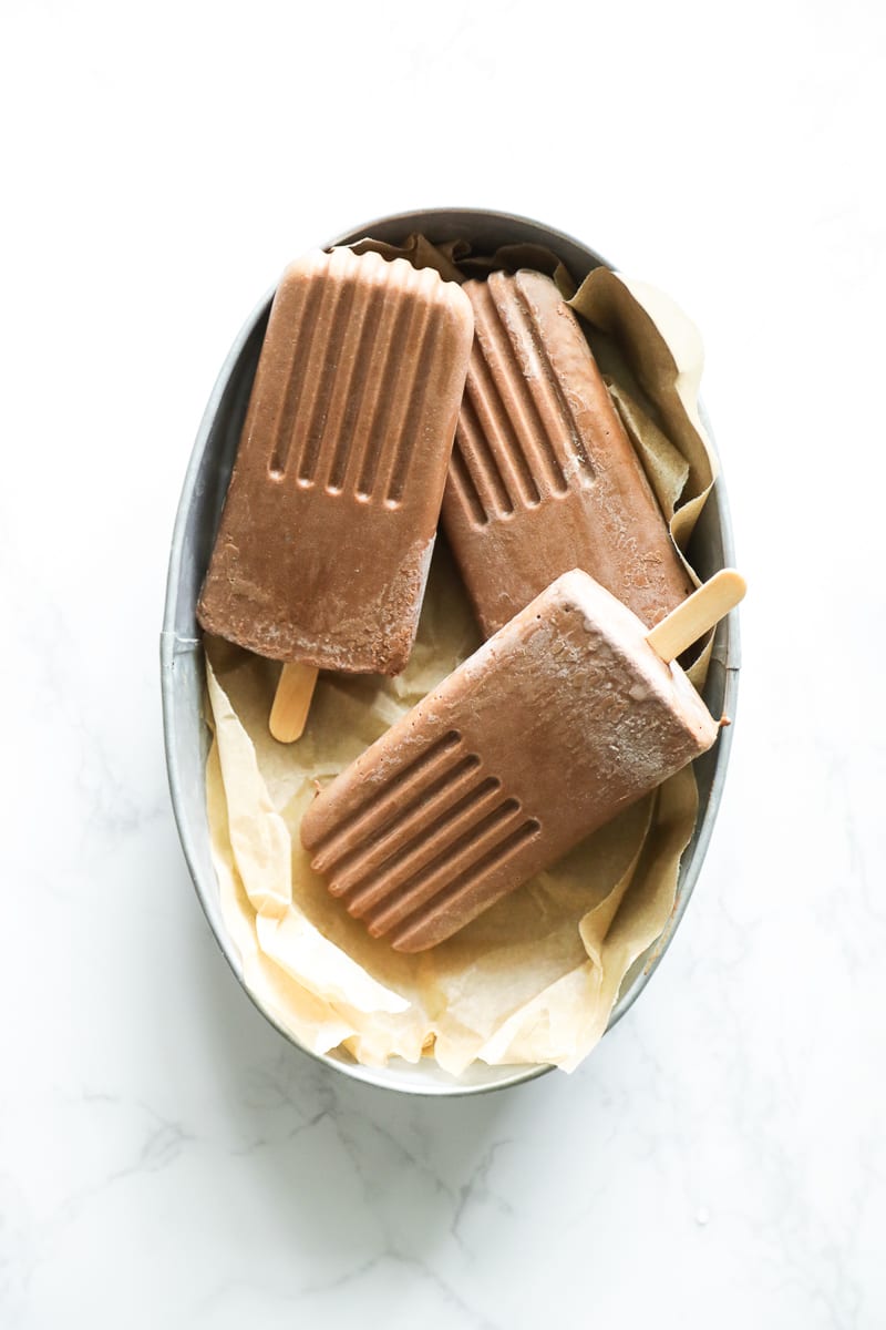 Homemade Fudge Popsicles 