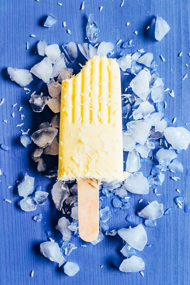 Pinacolada Popsicles