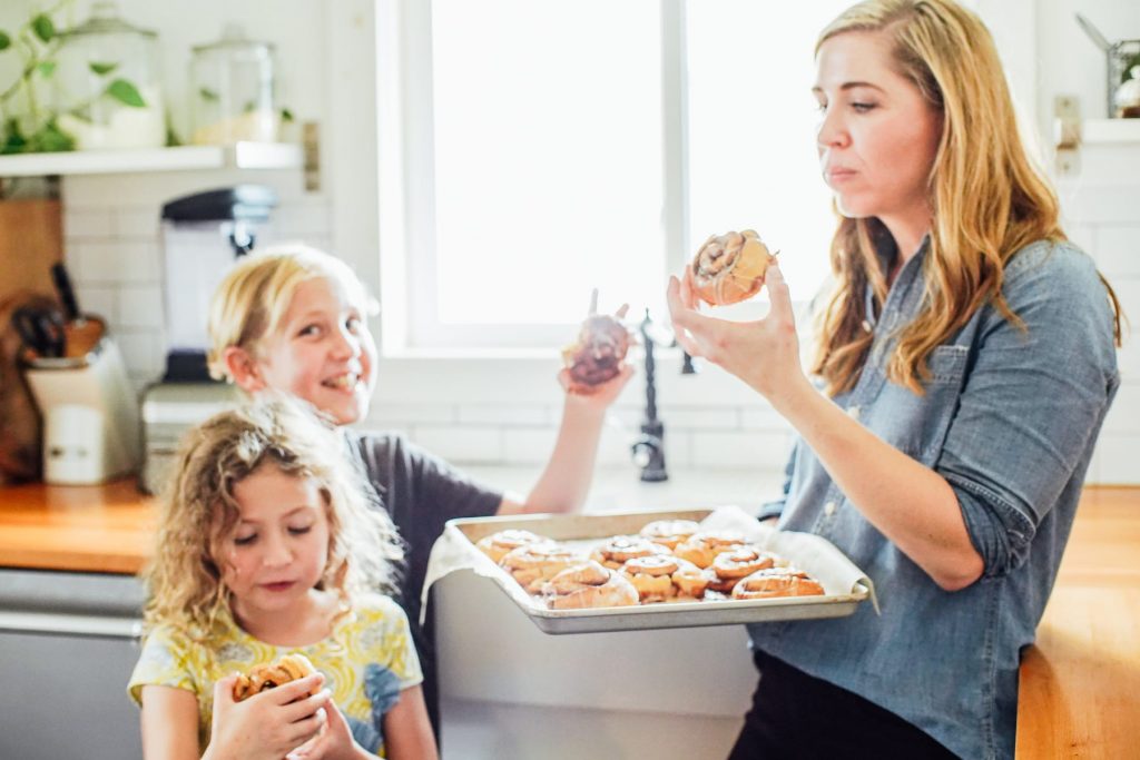 comer comida de verdade não é privar-se: comer rolos de canela