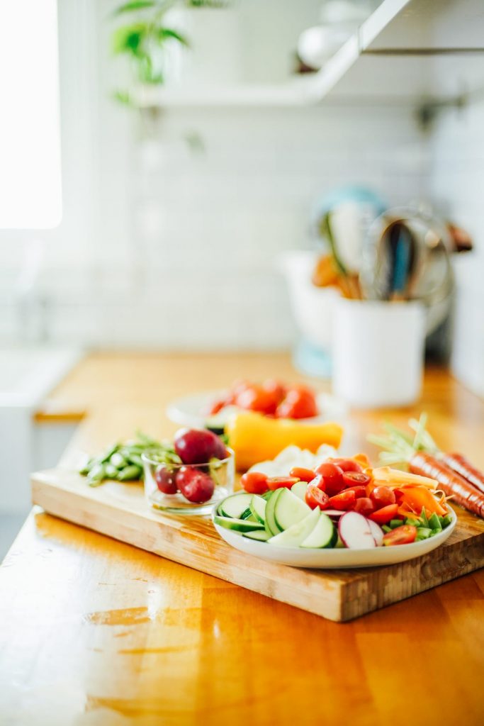 a variety of veggies