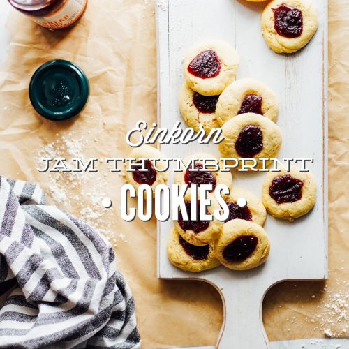 Einkorn Jam Thumbprint Cookies