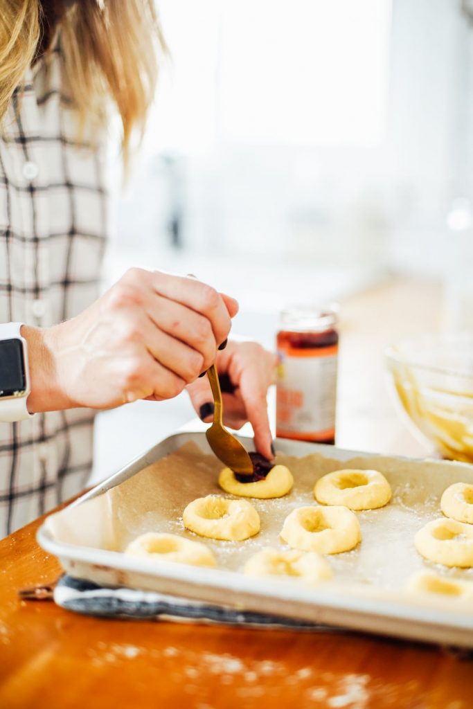 Einkorn Jam Thumbprint Cookies