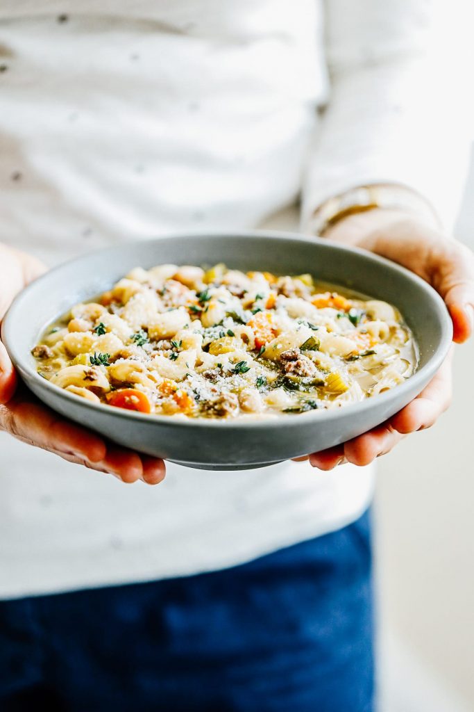 Sausage and Kale White Bean Soup