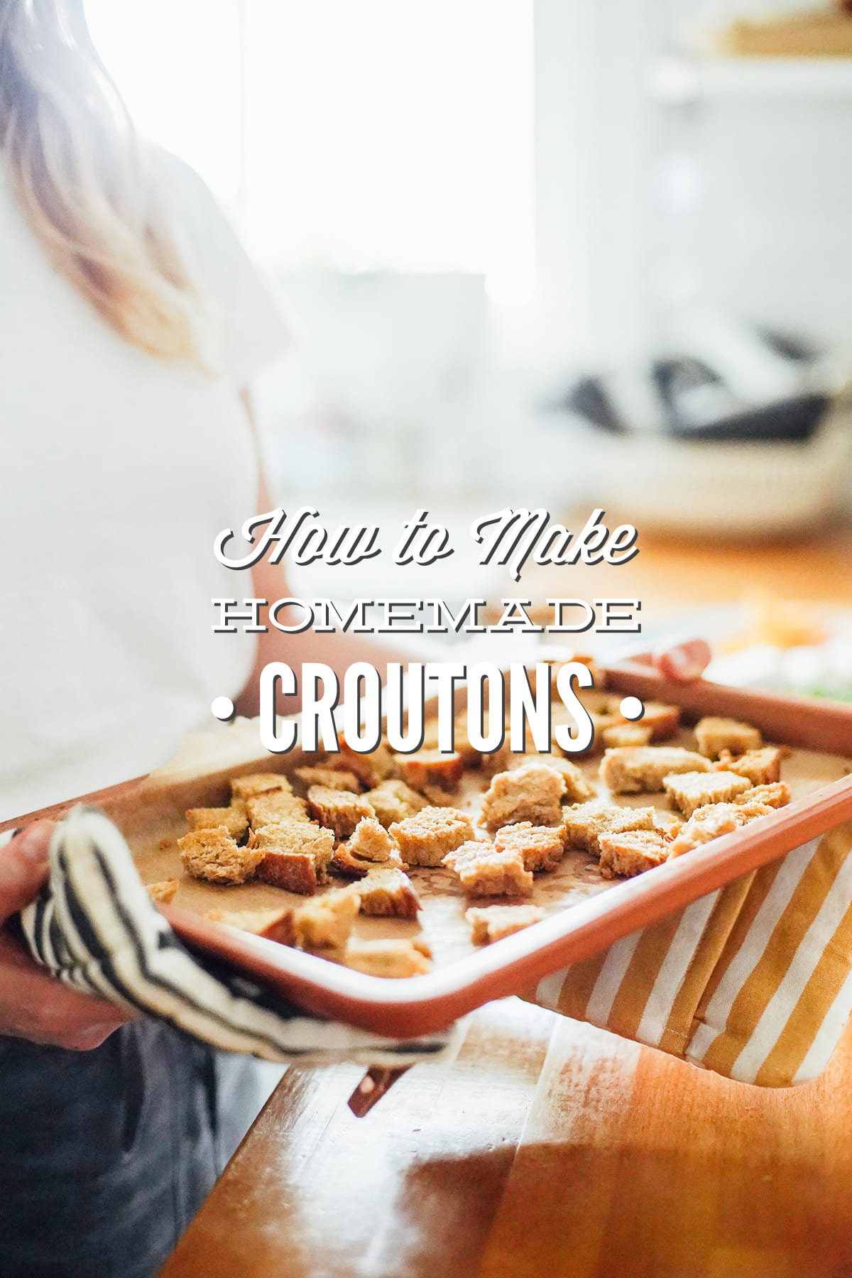 Easy Homemade Croutons (stove-top or oven)