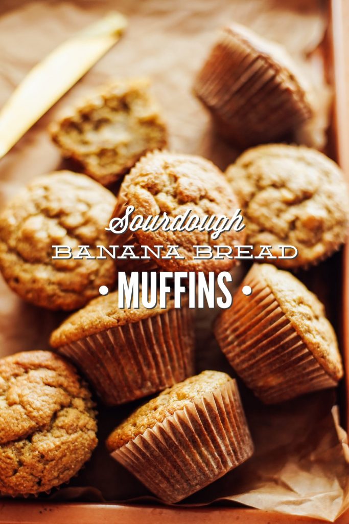 sourdough banana bread muffins