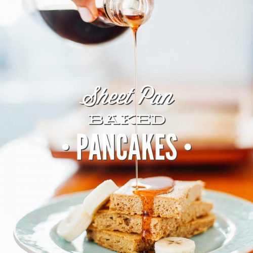 Baked Sheet Pan Einkorn Pancakes