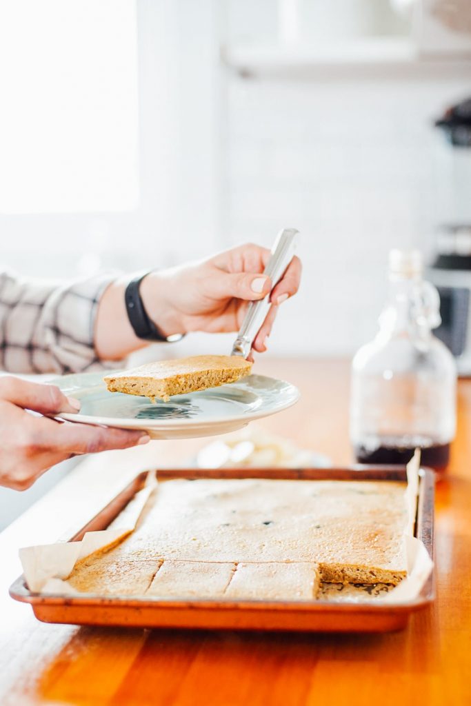 Sheet Pan Einkorn Pancakes