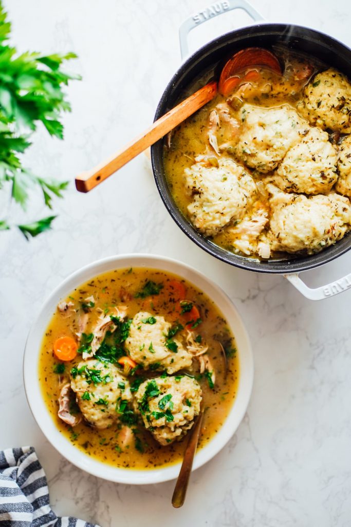 Einkorn Chicken and Dumpling Soup