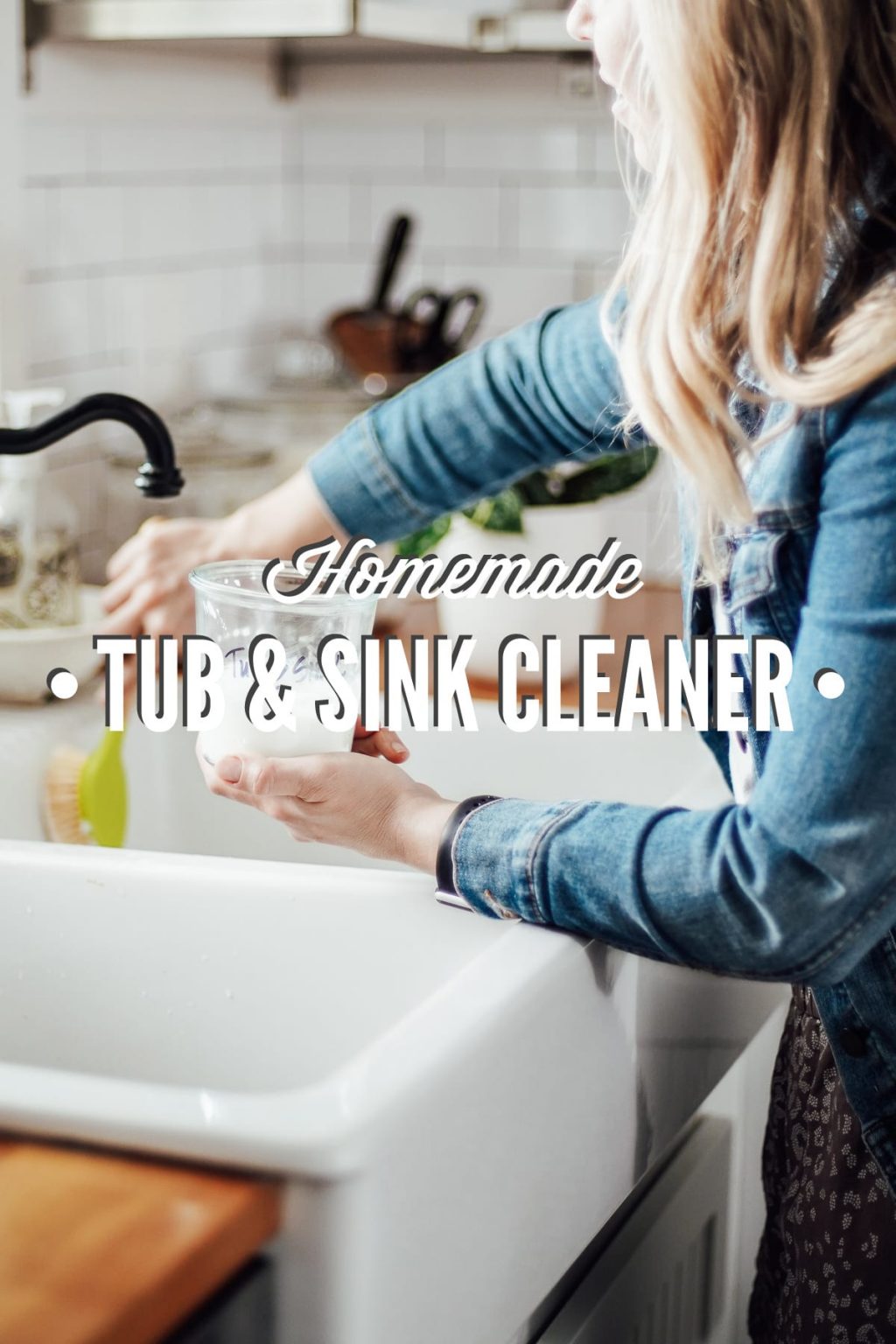 Easy Homemade Sink and Tub Cleaner Live Simply