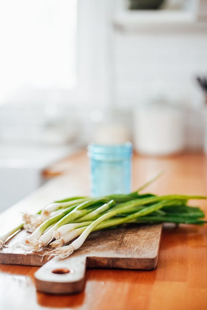 how to store chopped green onions