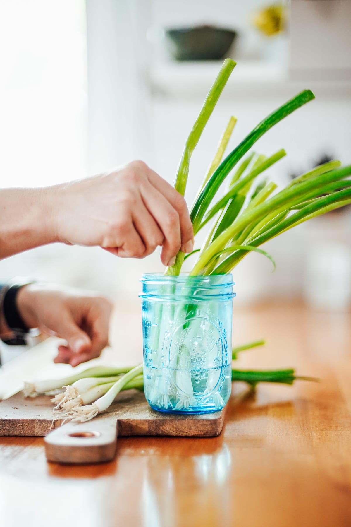 how to store green onions scallions
