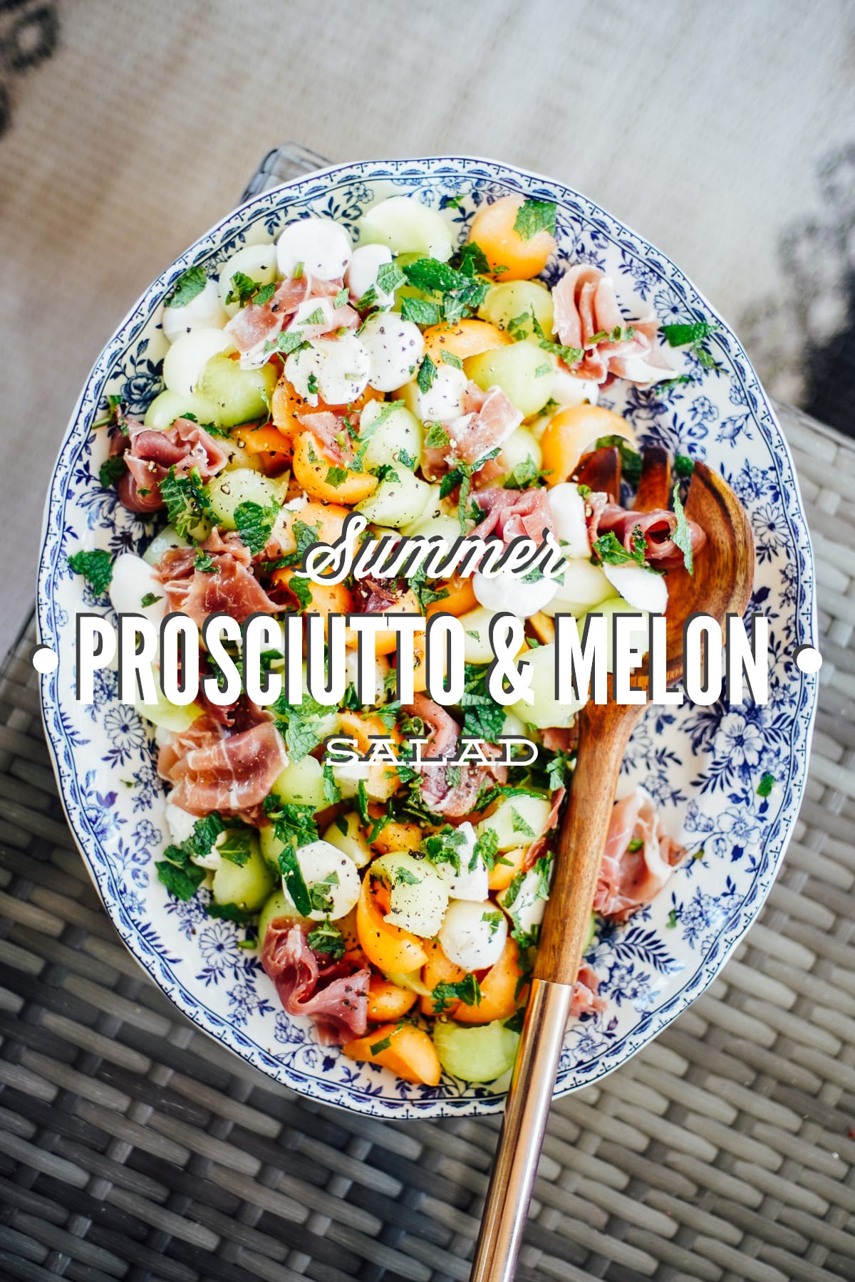 Prosciutto and Melon Salad with Honey Vinaigrette