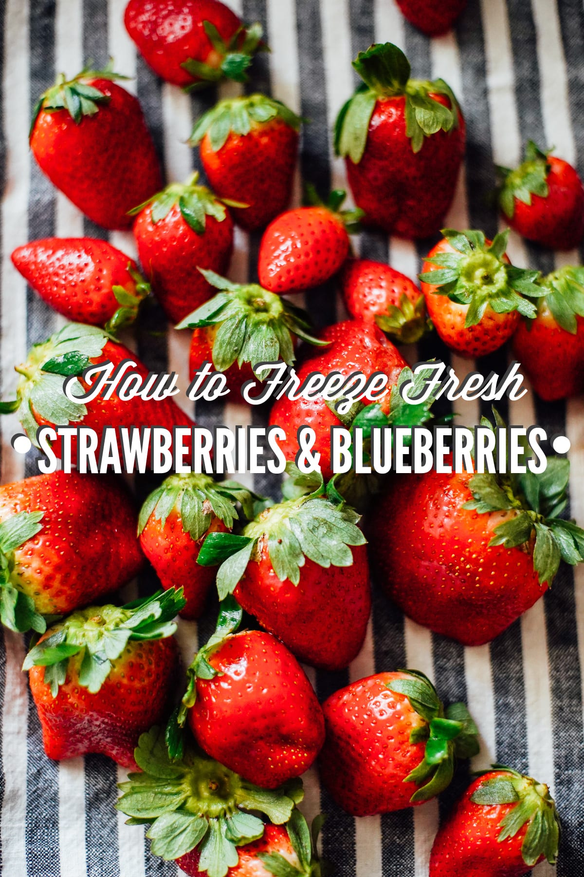 How to Freeze Fresh Strawberries and Blueberries