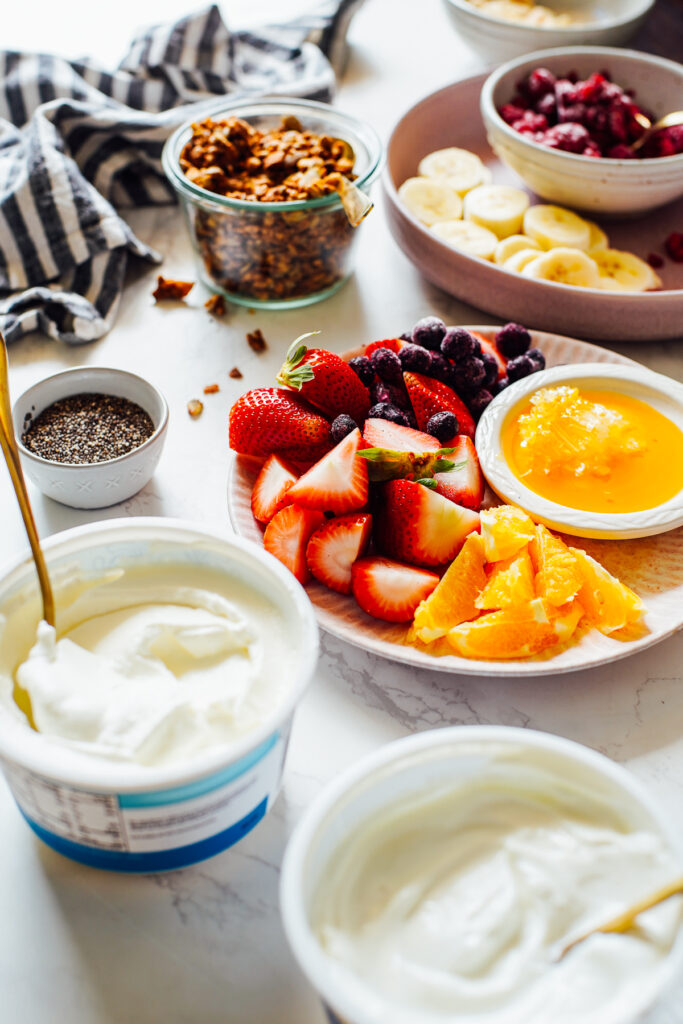 Greek Yogurt Bowls with Fruit and Toppings ⋆ Sprinkle Some Fun