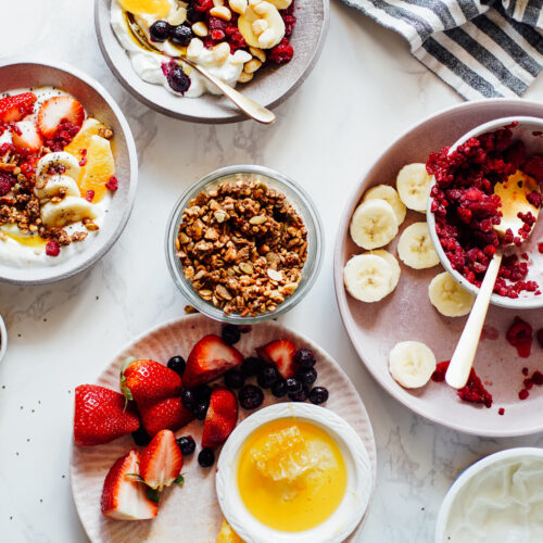 how to make yogurt bowls