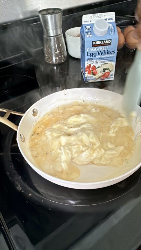 High Protein Egg White Scramble